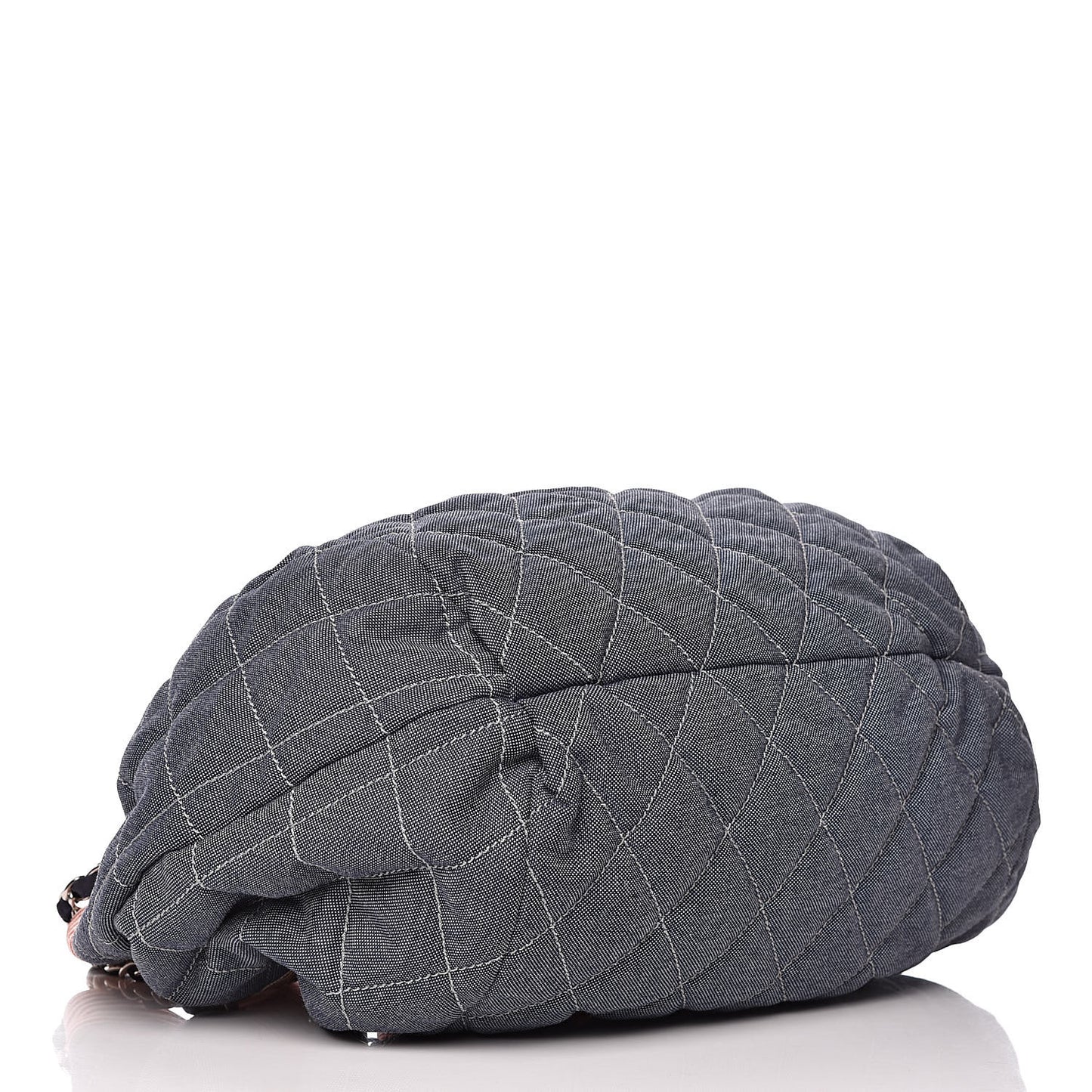 Denim Quilted Large Stretch Spirit Cabas Blue