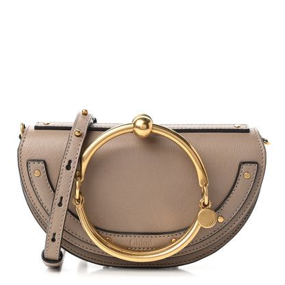 Chloe Calfskin Small Nile Bracelet Minaudiere Bag Motty Grey 1 of 10