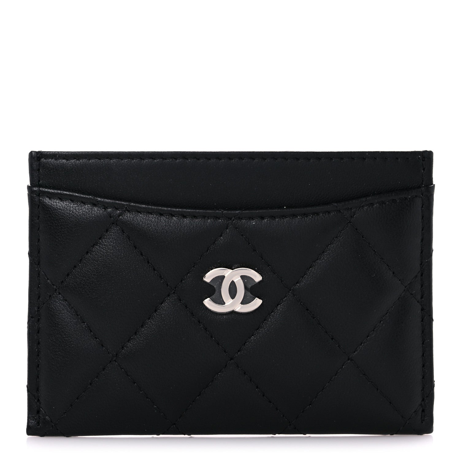 Chanel Lambskin Quilted Card Holder Black 1 of 9