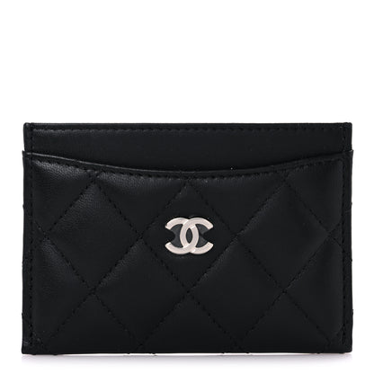 Chanel Lambskin Quilted Card Holder Black 1 of 9