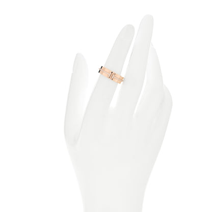 Tiffany 18K Rose Gold Diamond Wide T Two Ring 50 5.5 2 of 5
