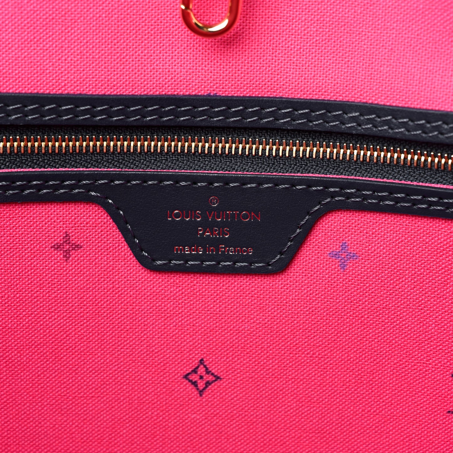 Monogram Giant Spring In The City Neverfull MM Midnight Fuchsia