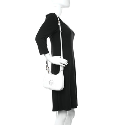 Versace Calfskin La Medusa Small Hobo Crossbody Optical White 2 of 10