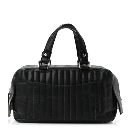 Chanel Lambskin Vertical Quilted Mademoiselle Satchel Black 1 of 10