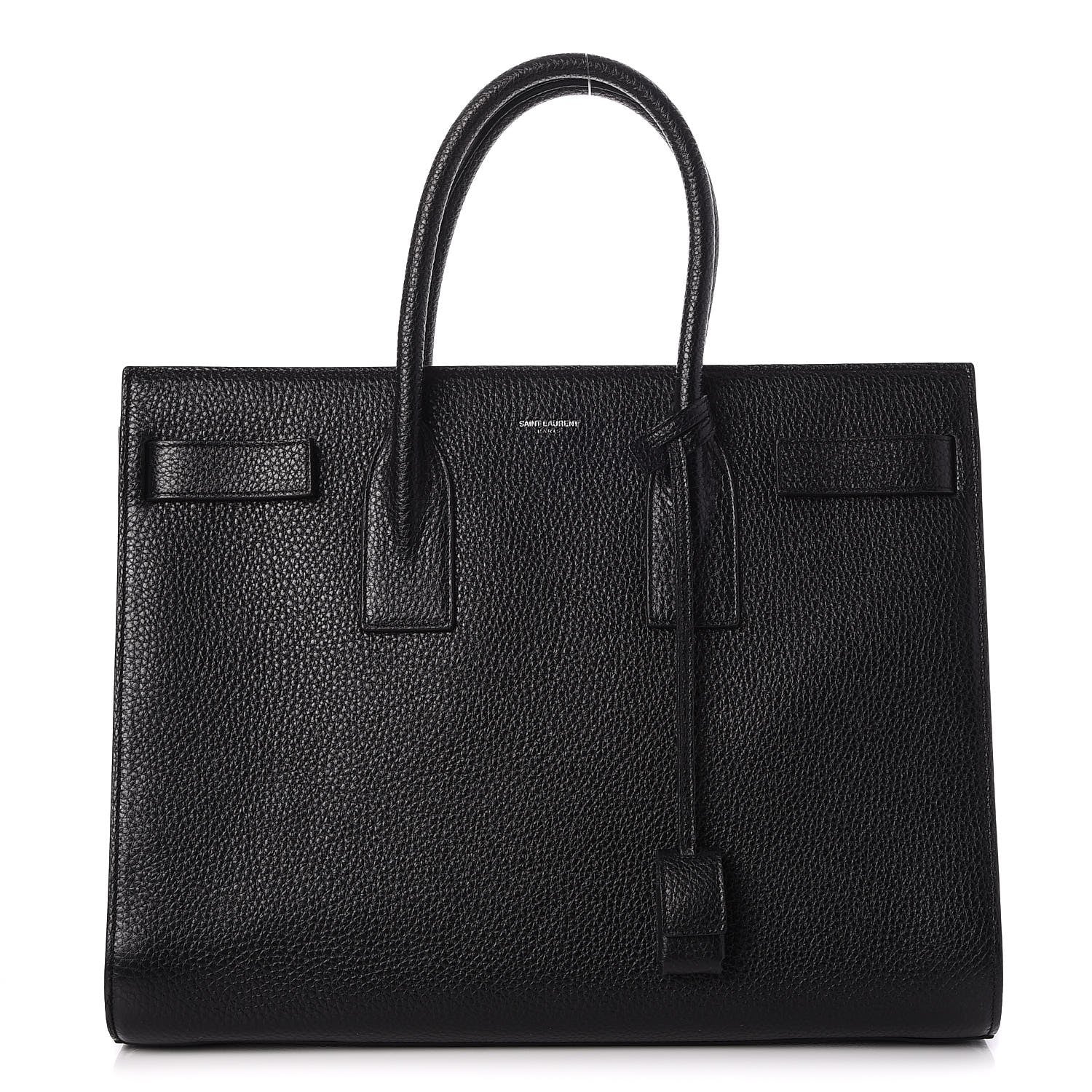 Saint Laurent Grained Calfskin Large Sac De Jour Nero Black 1 of 7