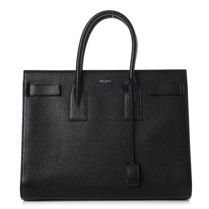 Saint Laurent Grained Calfskin Large Sac De Jour Nero Black 1 of 7
