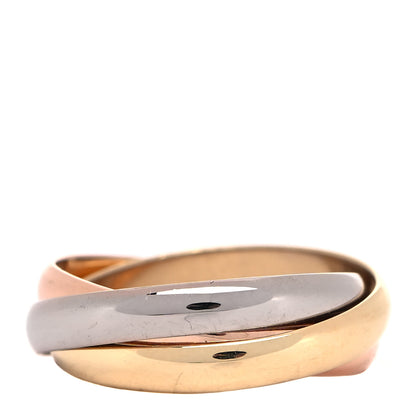 Cartier 18K Pink Yellow White Gold Small Trinity Ring 49 4.75 3 of 4