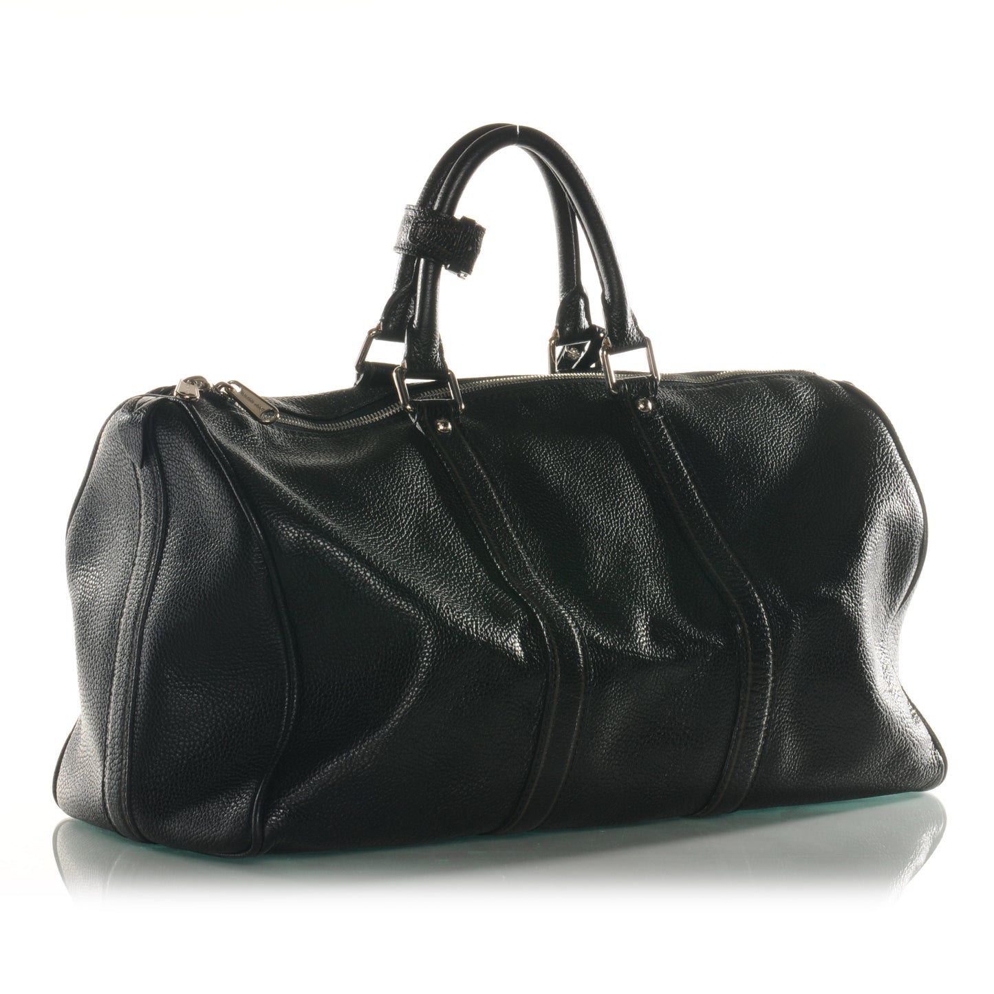 Tobago Leather Keepall 50 Black