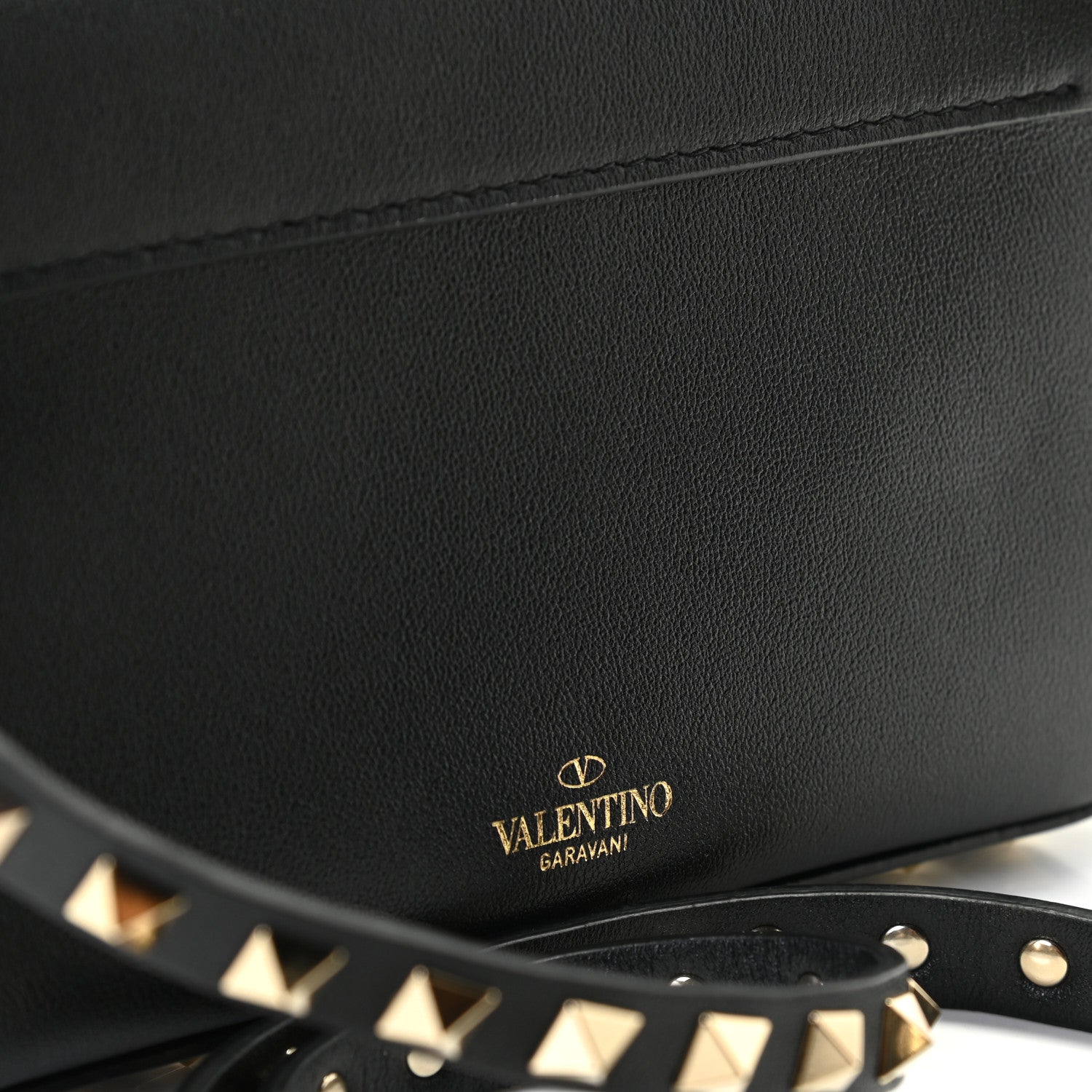 Valentino Garavani Vitello Rockstud Crossbody Pouch Black 10 of 12