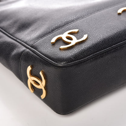 Chanel Caviar CC Shoulder Bag Black 11 of 18