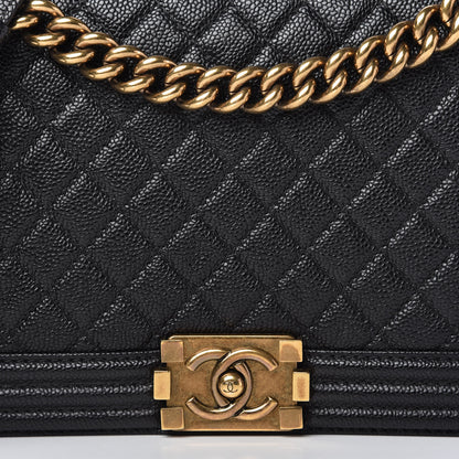 Chanel Caviar Quilted New Medium Boy Flap Black 10 of 10