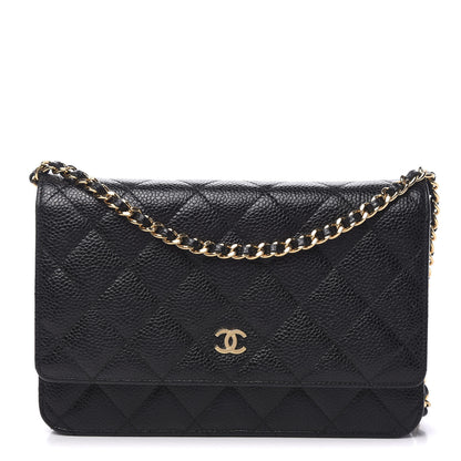 Chanel Caviar Quilted Wallet On Chain WOC Black 1 of 11