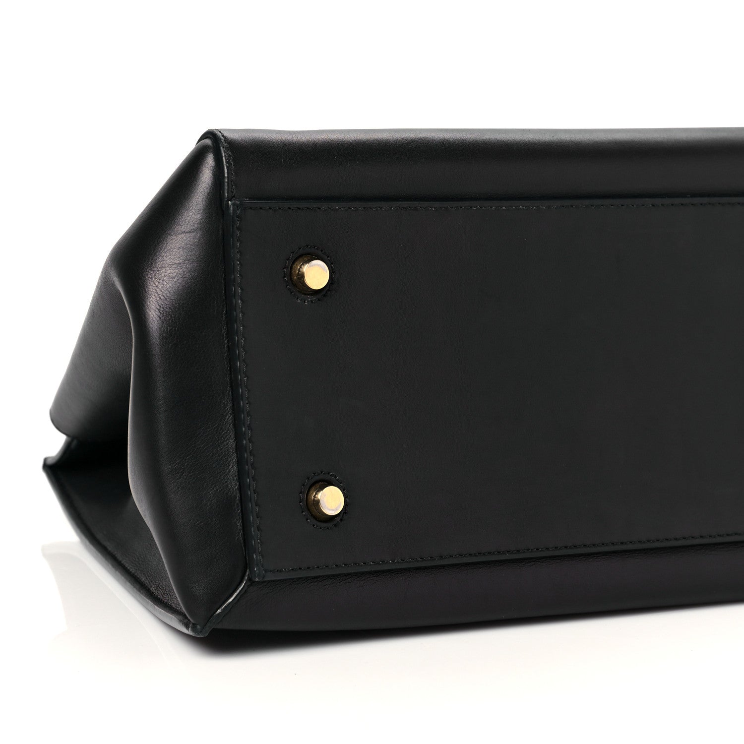 Celine Smooth Calfskin Medium Bi-Color Edge Shoulder Bag Black Navy 7 of 8