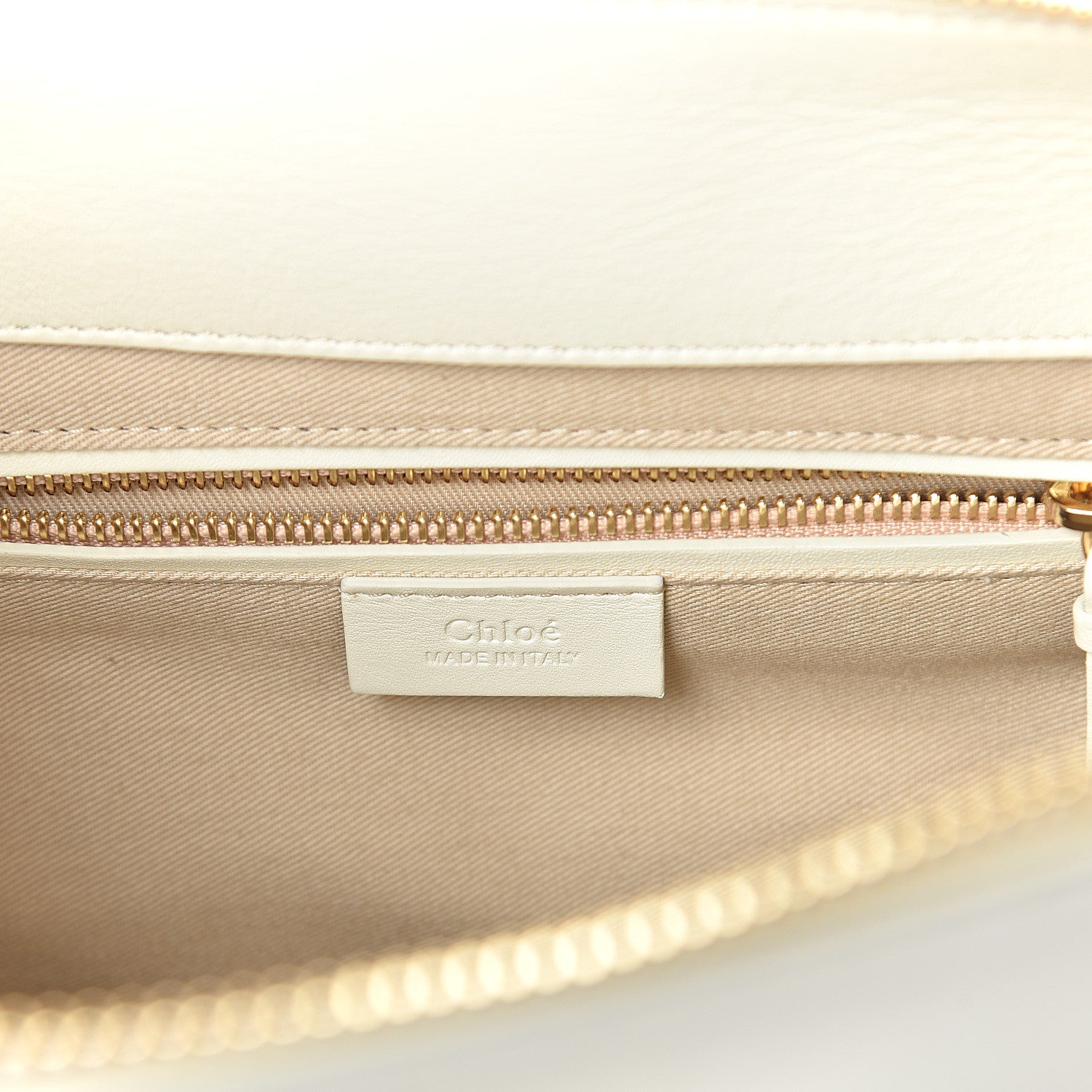 Chloe Calfskin Medium Roy Bag Natural White 5 of 8
