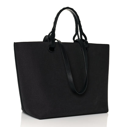 Loewe Canvas Calfskin Anagram Tote Anthracite 2 of 13