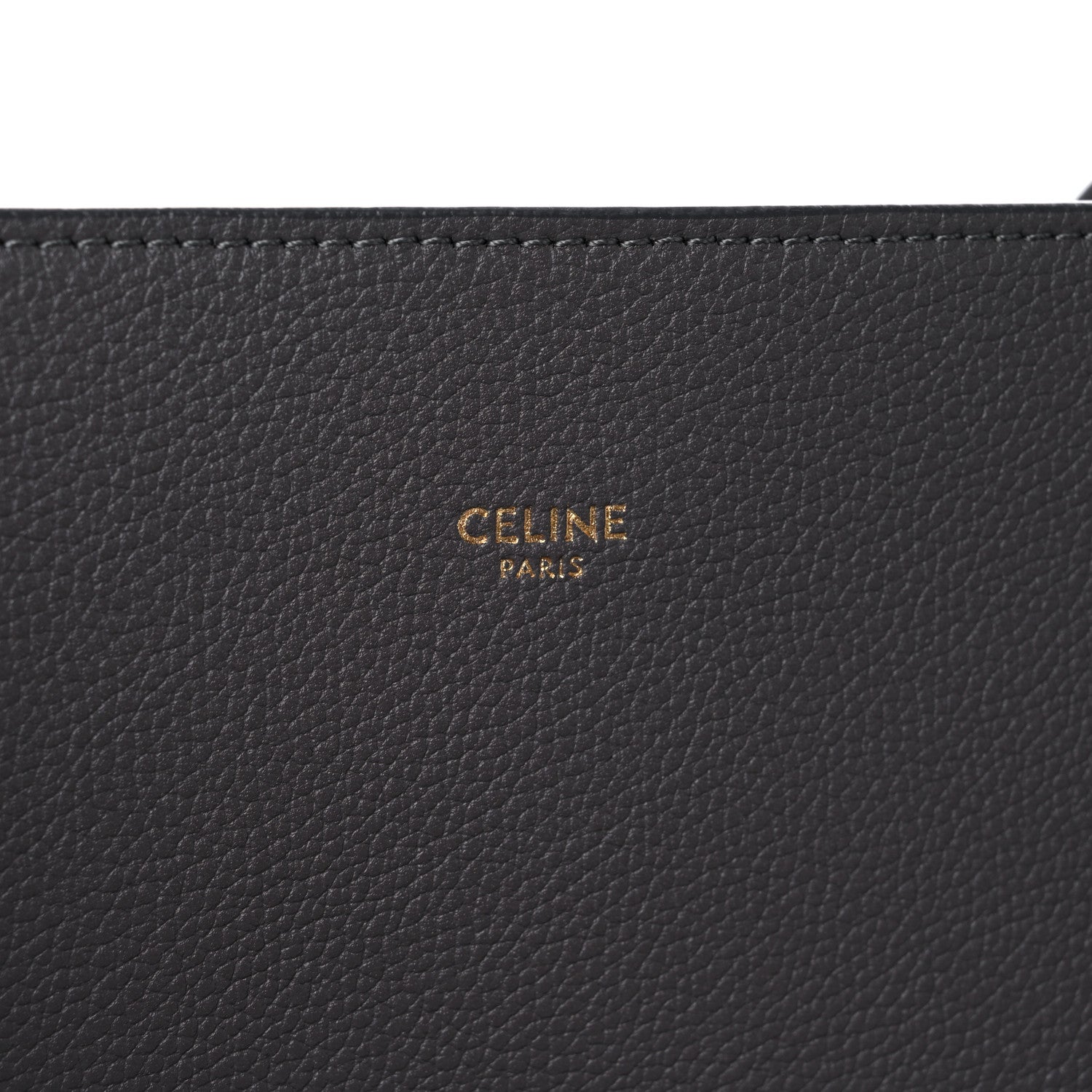 Celine Soft Grained Calfskin Belt Cabas Phantom Medium Grey 6 of 12