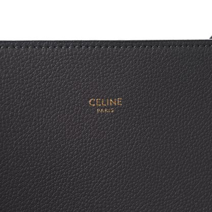 Celine Soft Grained Calfskin Belt Cabas Phantom Medium Grey 6 of 12