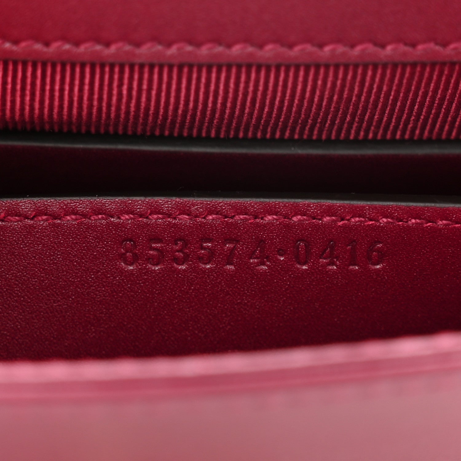 Gucci Velvet Crystal GG Monogram Wallet On Chain Rosso Ancora 7 of 10