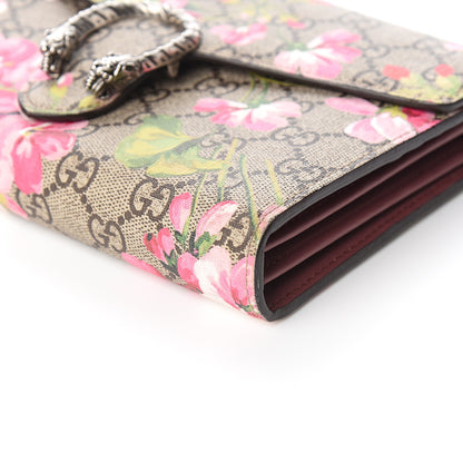 Gucci GG Supreme Monogram Blooms Mini Dionysus Chain Wallet Beige Multicolor Dry Rose 11 of 13