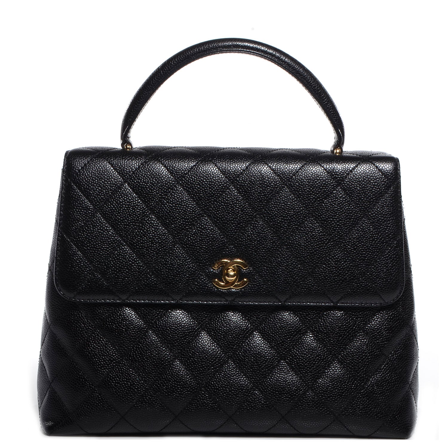 Chanel Caviar Kelly Jumbo Flap Bag Black 1 of 8