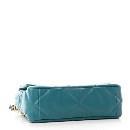 Chanel Lambskin Quilted Medium Chanel 19 Flap Green 3 of 6