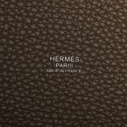 Hermes Taurillon Clemence Picotin Lock 18 PM Etoupe 5 of 9