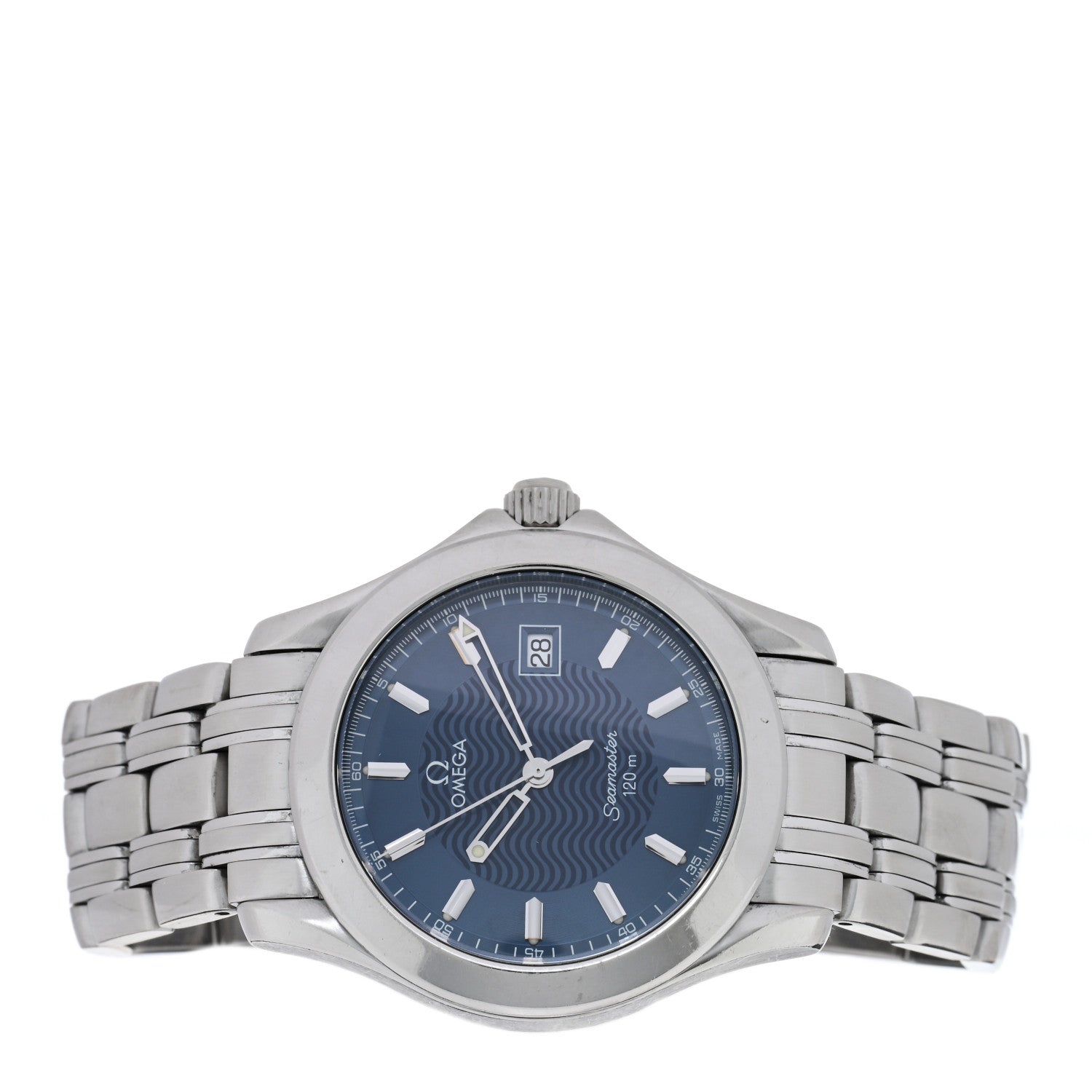 Omega Stainless Steel 36mm Seamaster 120M Quartz Watch Blue 2511.81 2 of 4