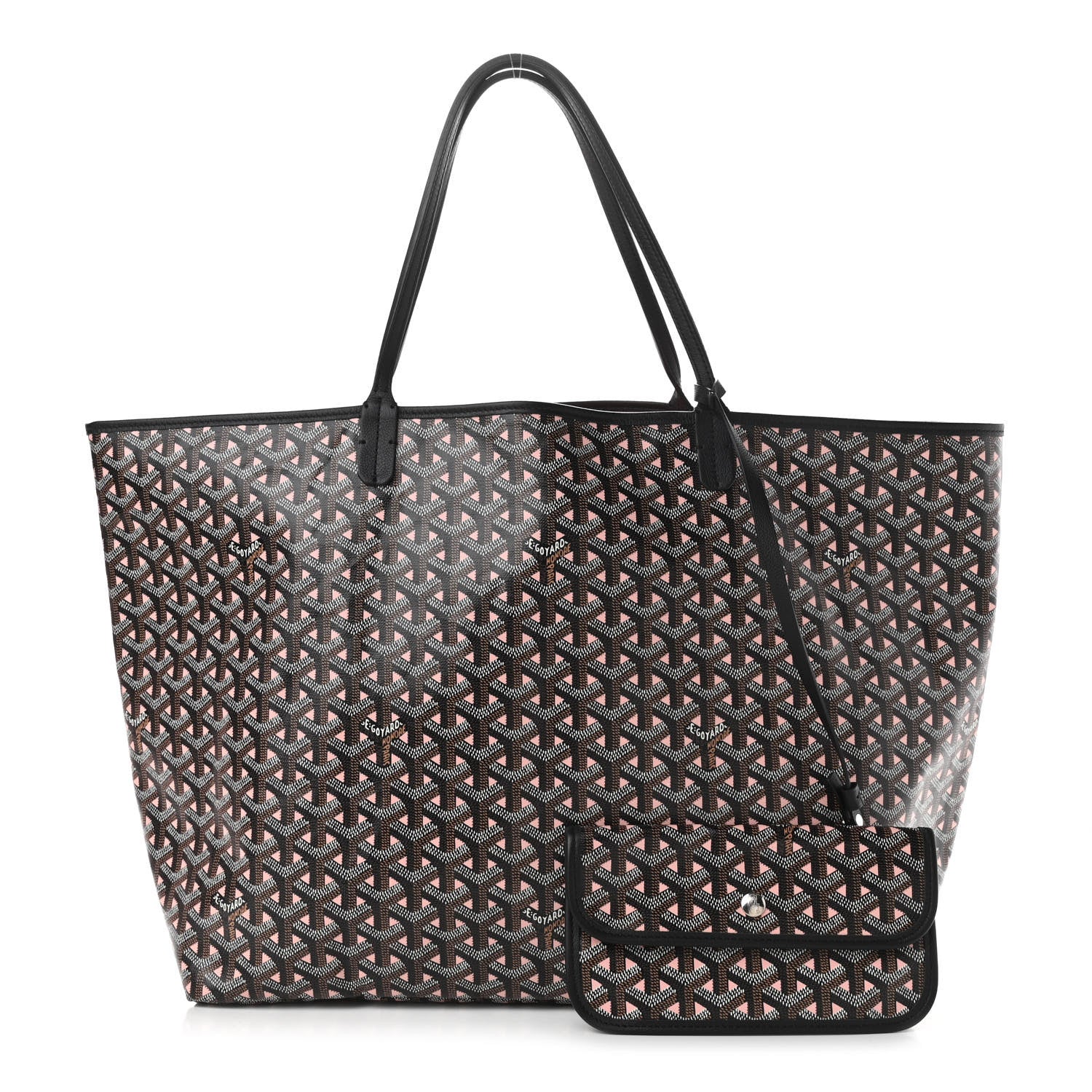 Goyard Goyardine Saint Louis Claire Voie GM Black Pink 1 of 10