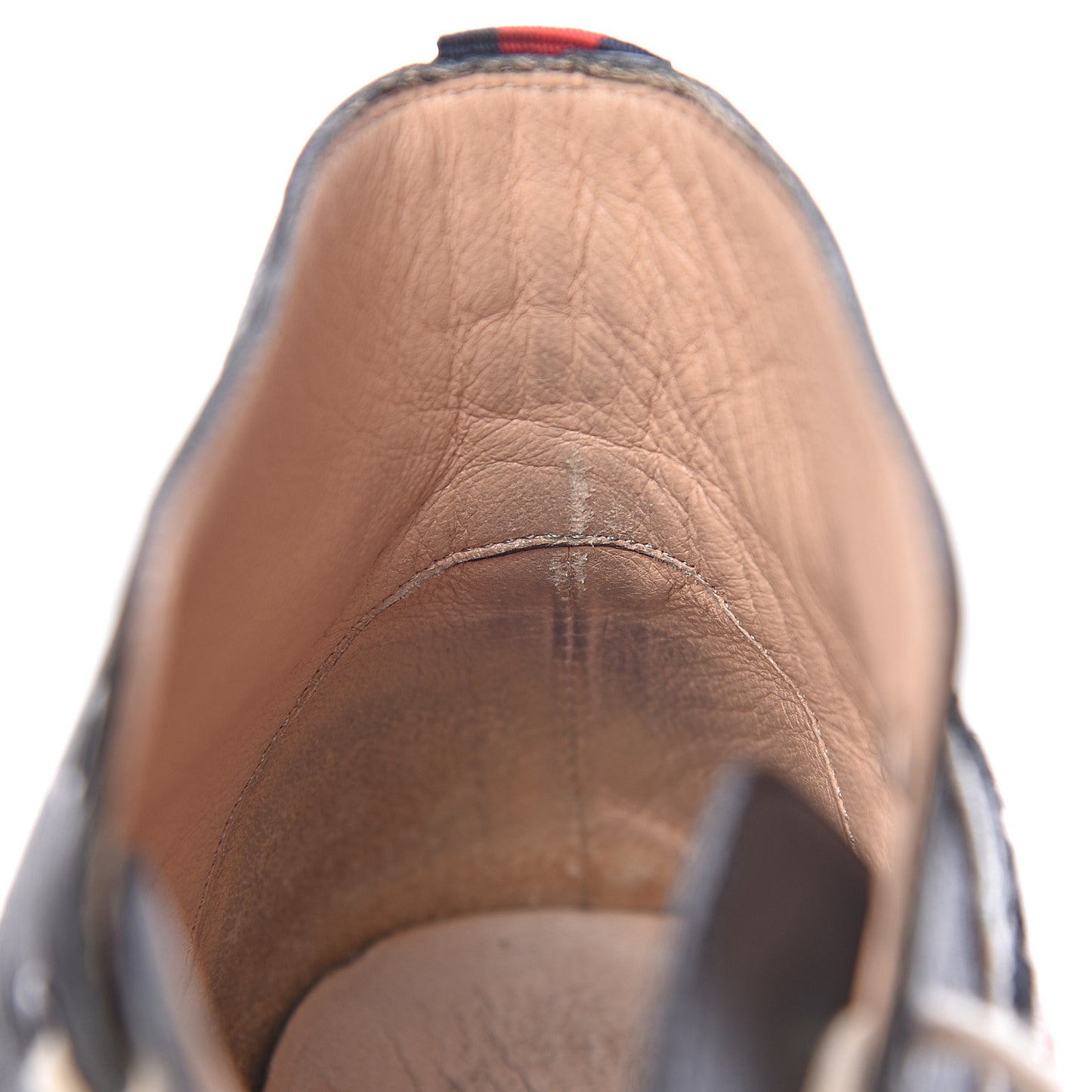 Calfskin UFO Embroidered Mens Sneakers 7 Black