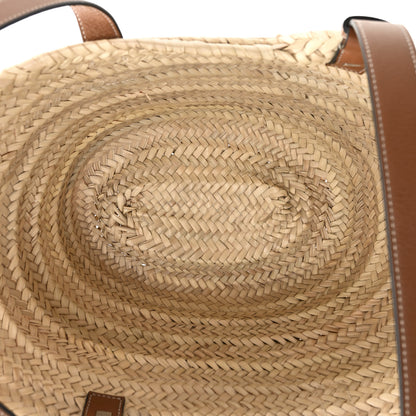 Loewe Raffia Medium Basket Tote Bag Natural Tan 5 of 10