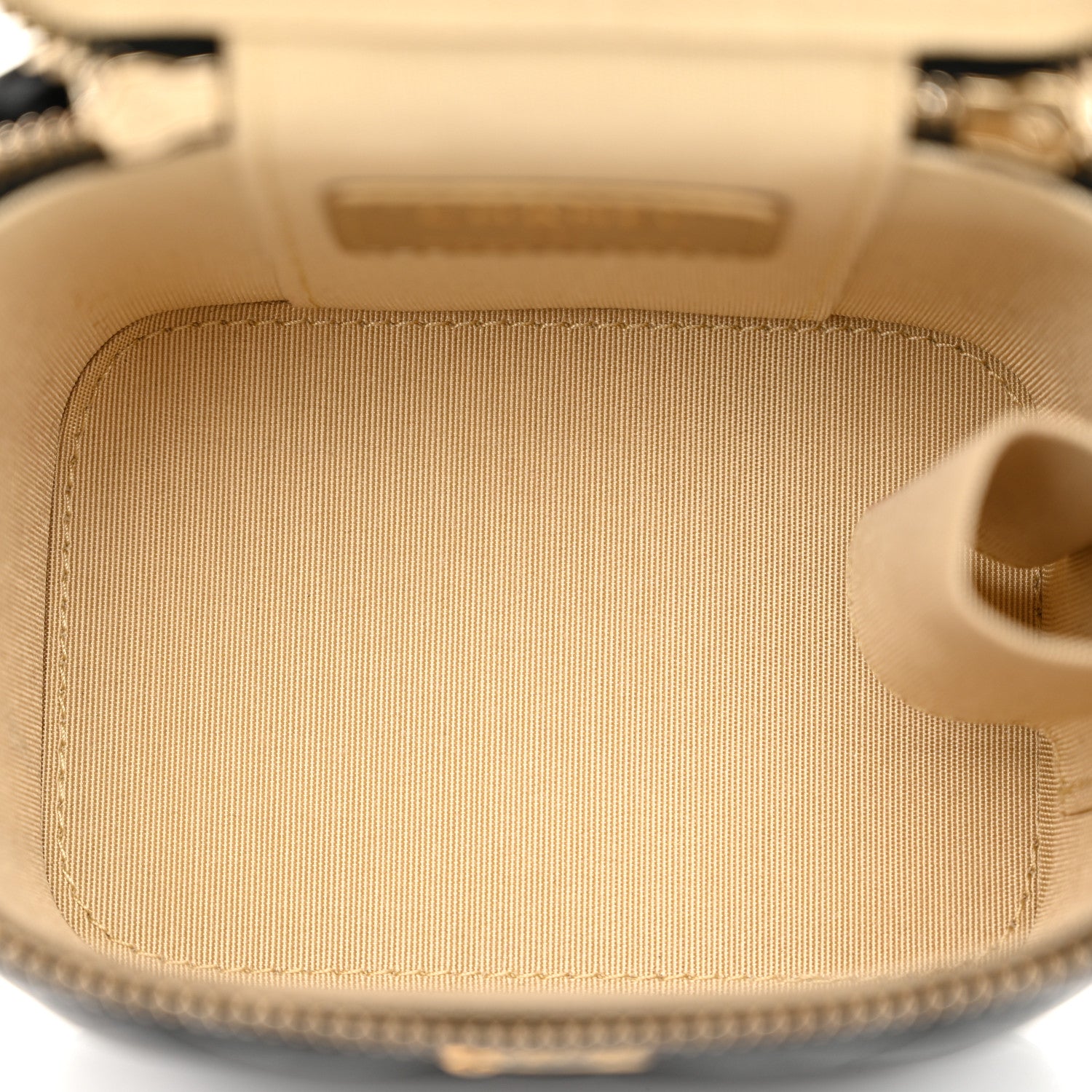Chanel Lambskin Quilted Mini Pearl Crush Vanity Case With Chain Black 5 of 10