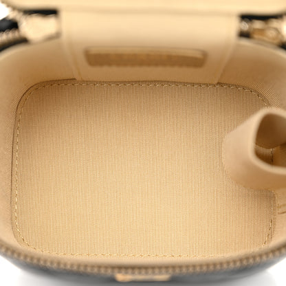 Chanel Lambskin Quilted Mini Pearl Crush Vanity Case With Chain Black 5 of 10