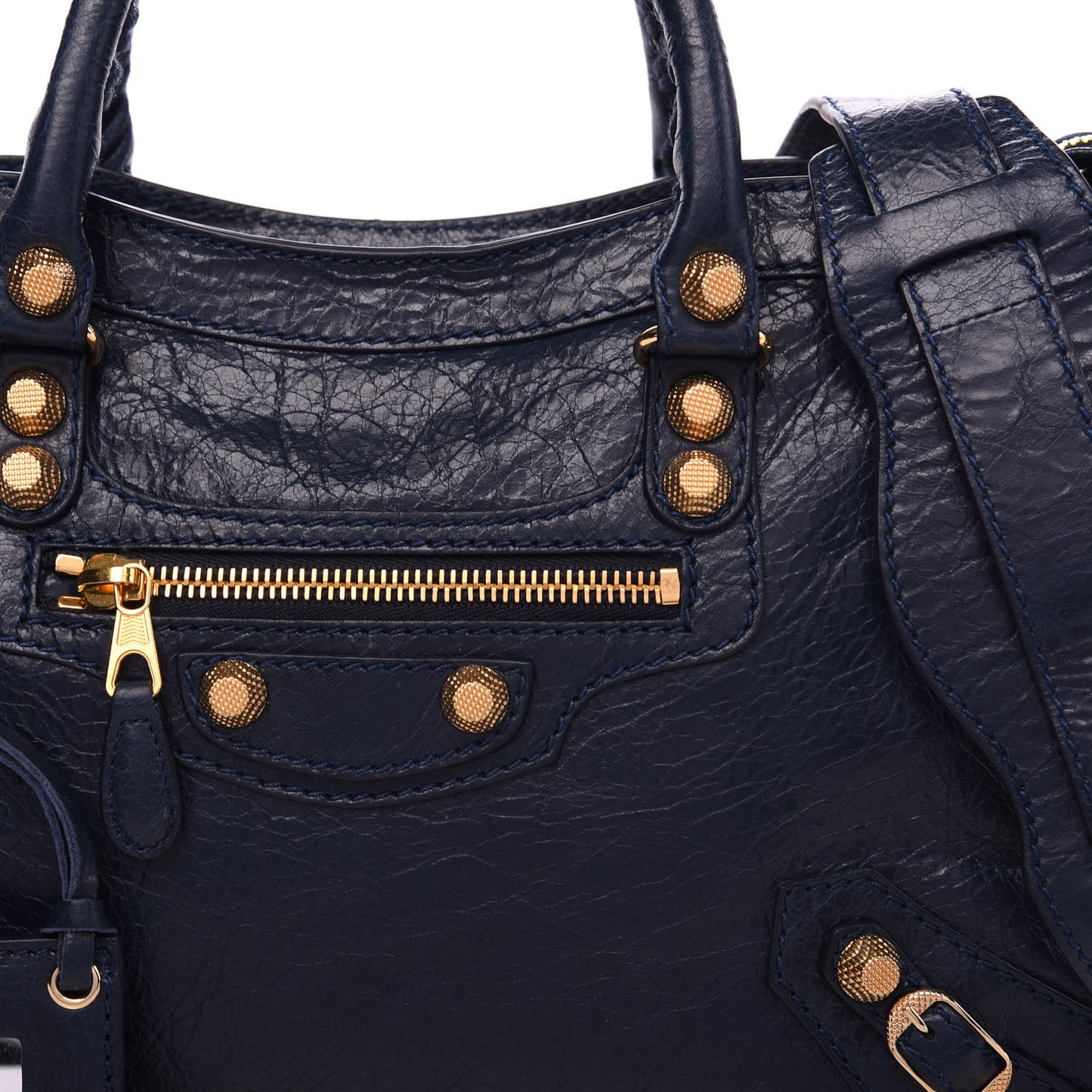 Agneau Giant 12 Gold Hardware S City Bleu Obscur