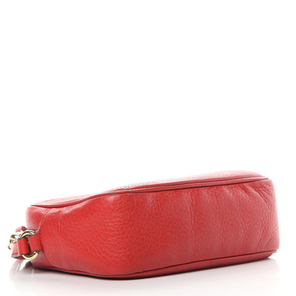 Gucci Pebbled Calfskin Small Soho Disco Bag Tabasco Red 4 of 16