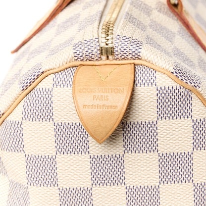Louis Vuitton Damier Azur Speedy 30 10 of 14
