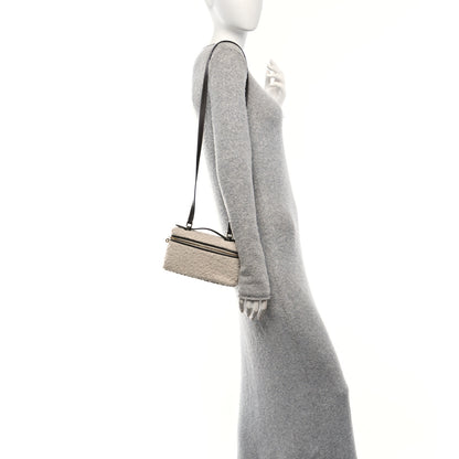 Loro Piana Boucle Alpaca L19 Extra Pocket Pouch Beige Dark Chocolate Licorice 2 of 8