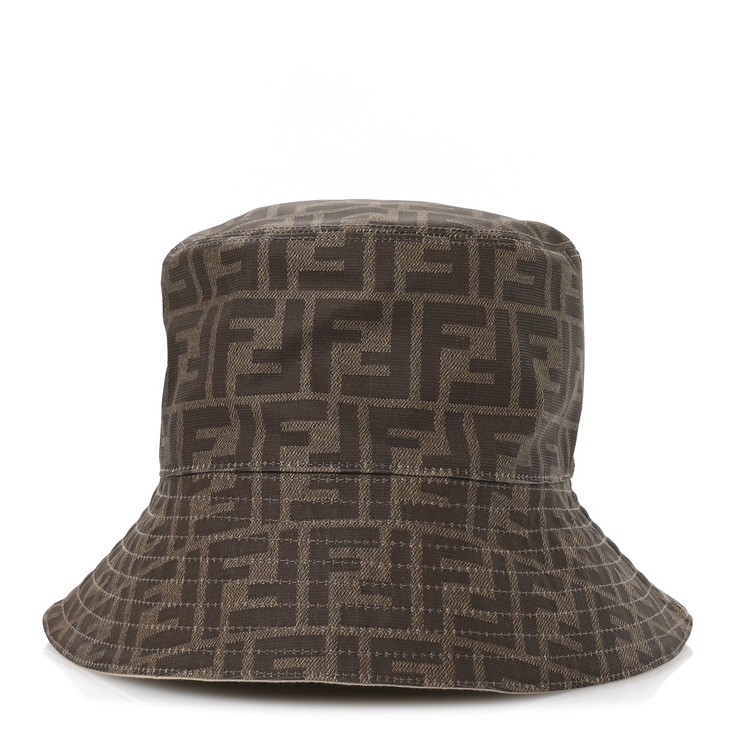Fendi Technical Fabric FF Bucket Hat M Tobacco 6 of 10