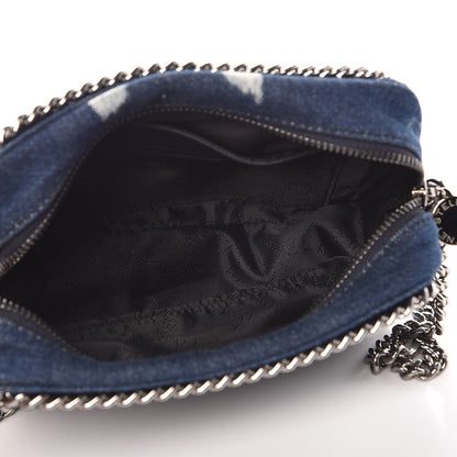 Stella McCartney Denim Love Falabella Crossbody Camera Bag Blue 5 of 7