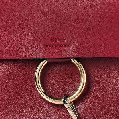 Chloe Calfskin Medium Faye Shoulder Bag Sienna Red 6 of 9