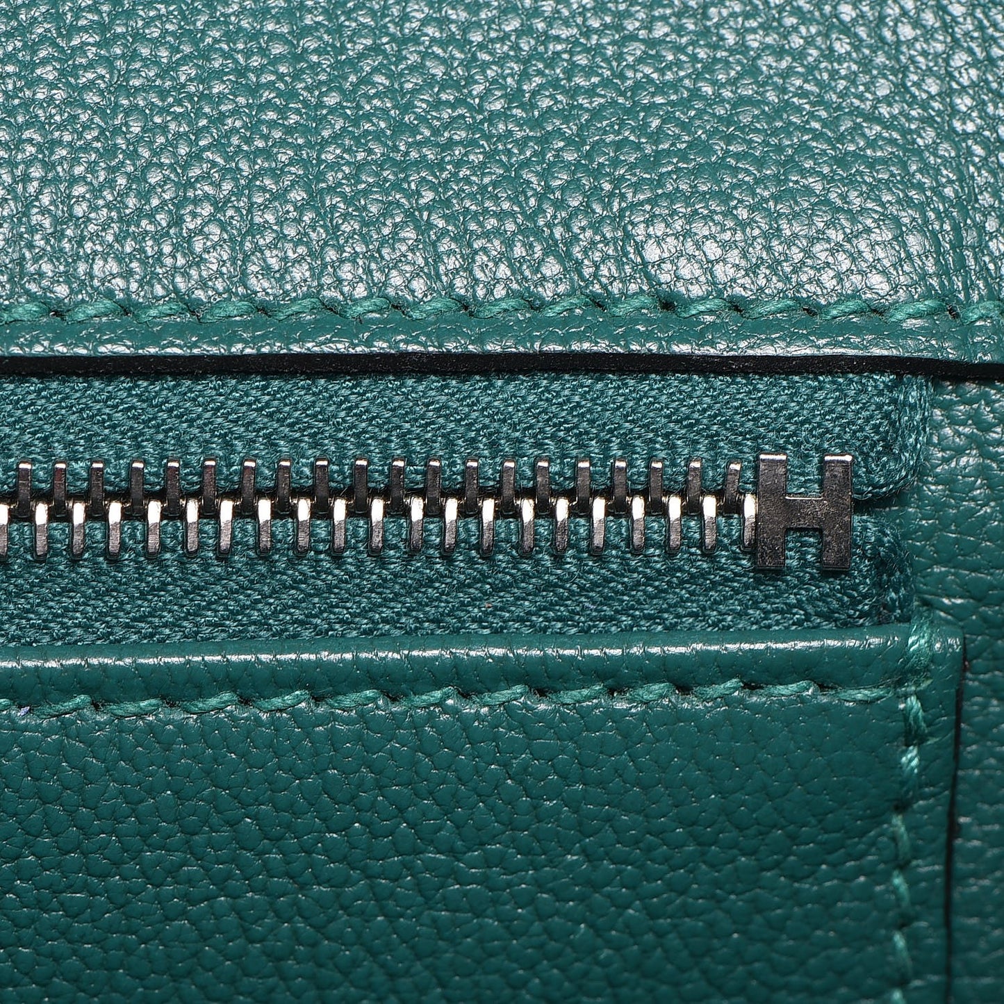 Togo Verso Birkin 35 Bleu Zanzibar Malachite