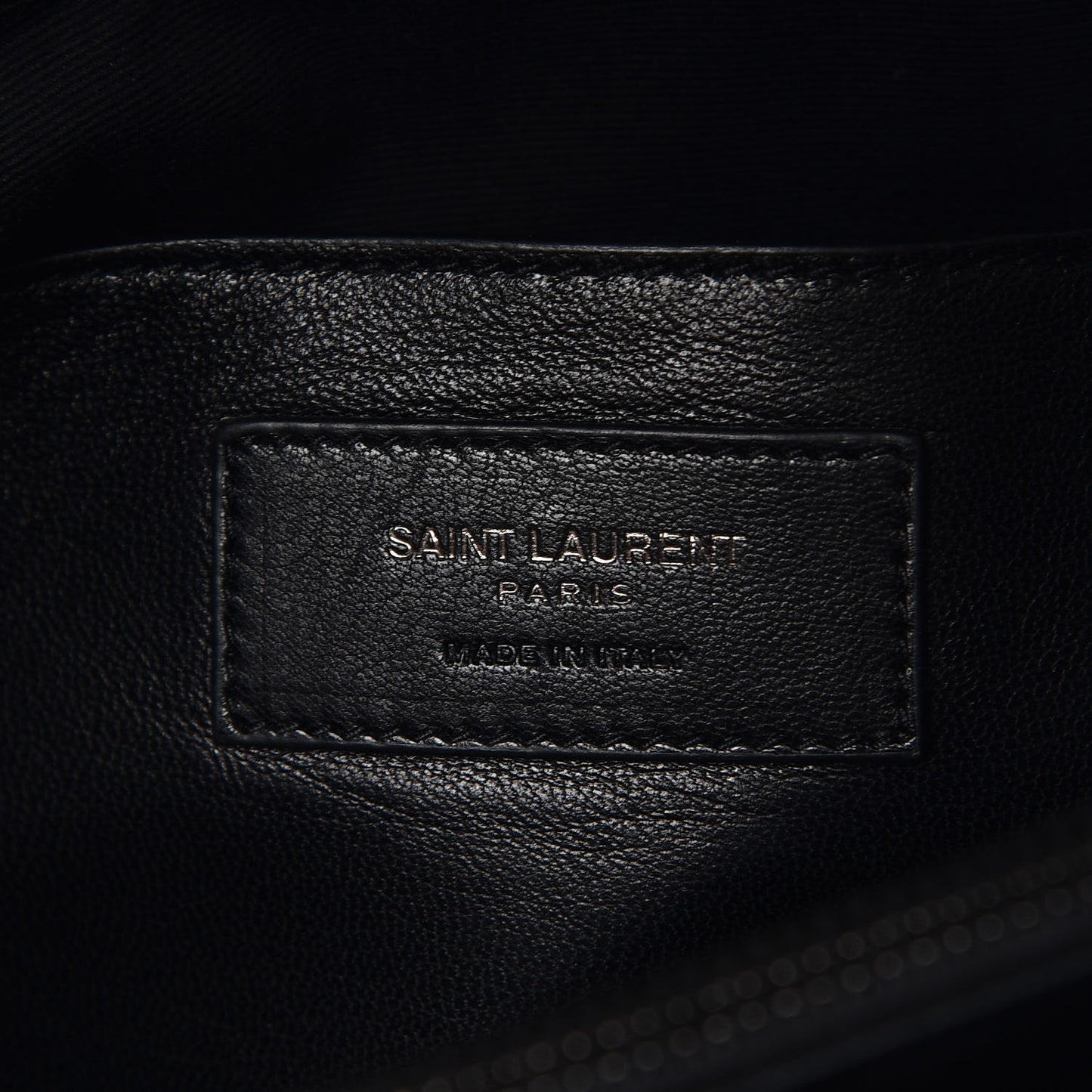 Sheepskin Matelasse Chevron Monogram Large College Satchel Black