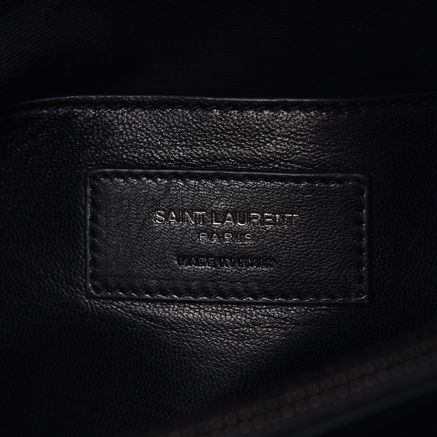 Saint Laurent Sheepskin Matelasse Chevron Monogram Large College Satchel Black 9 of 13