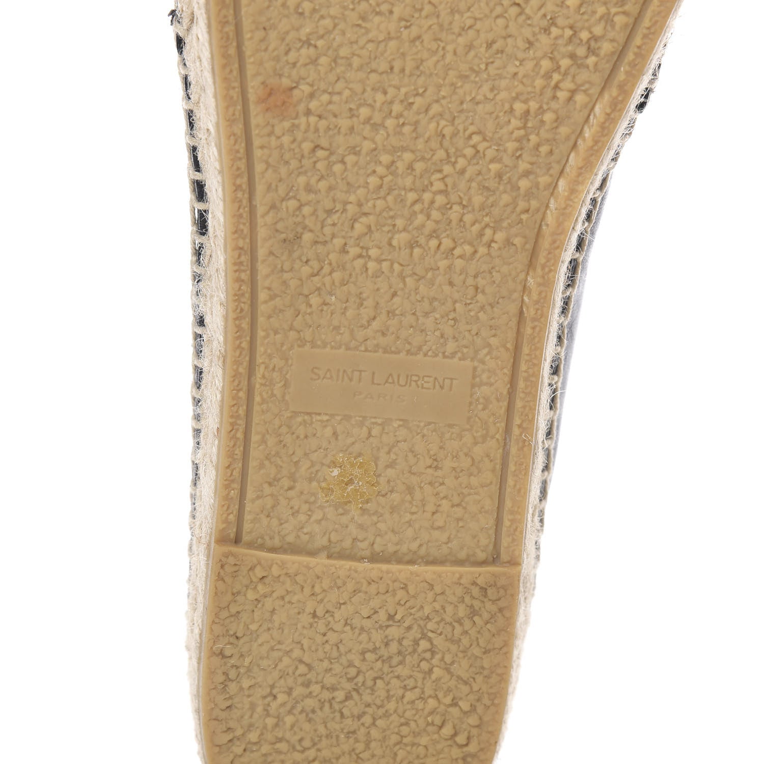 Saint Laurent Lambskin Monogram Espadrilles 41 Black 6 of 8