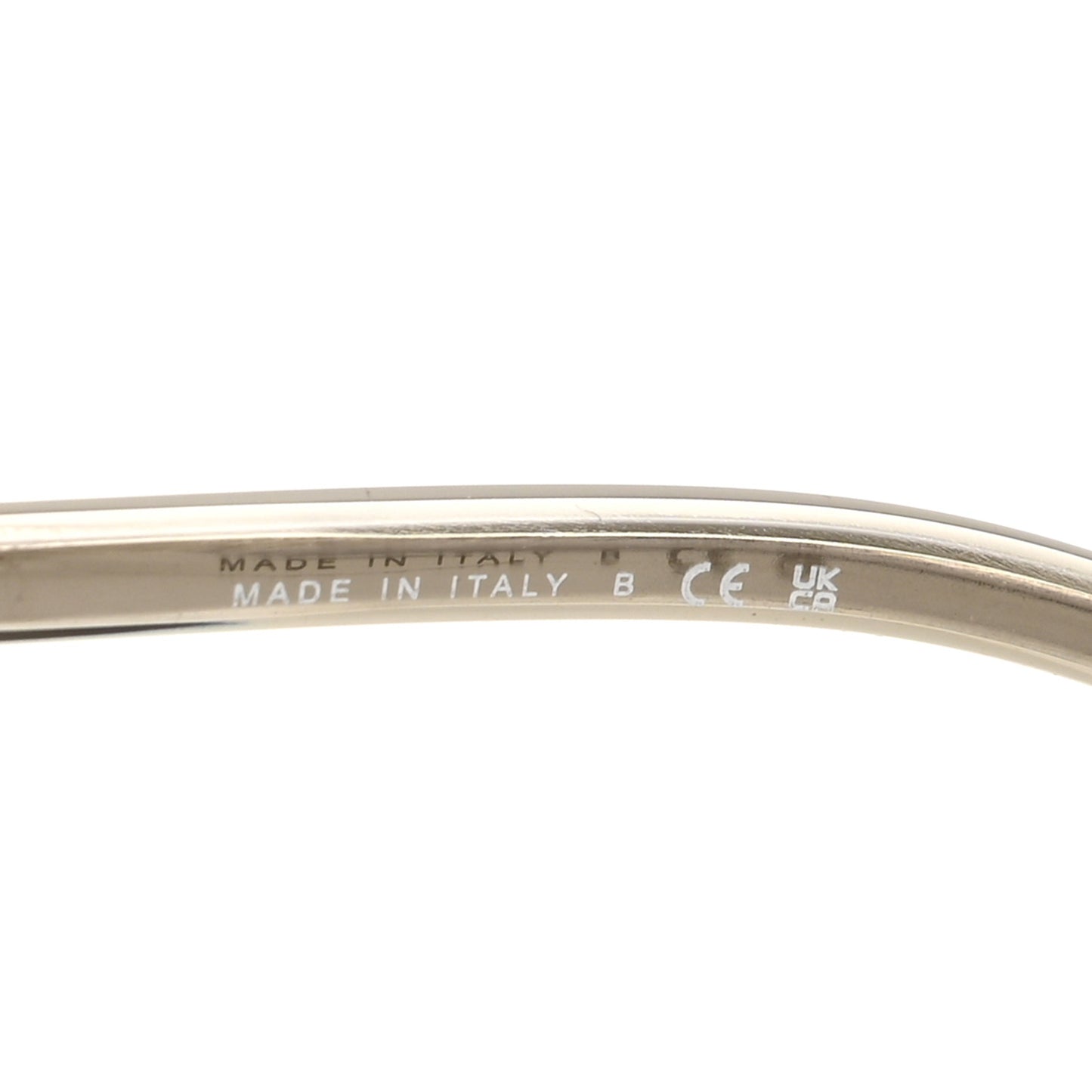 Acetate Metal Logo Oval Sunglasses 5565 Light Grey