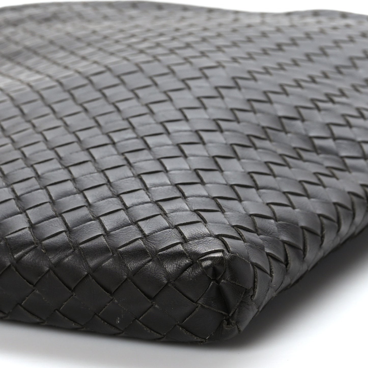 Nappa Intrecciato VN Crossbody Messenger Bag Ebano