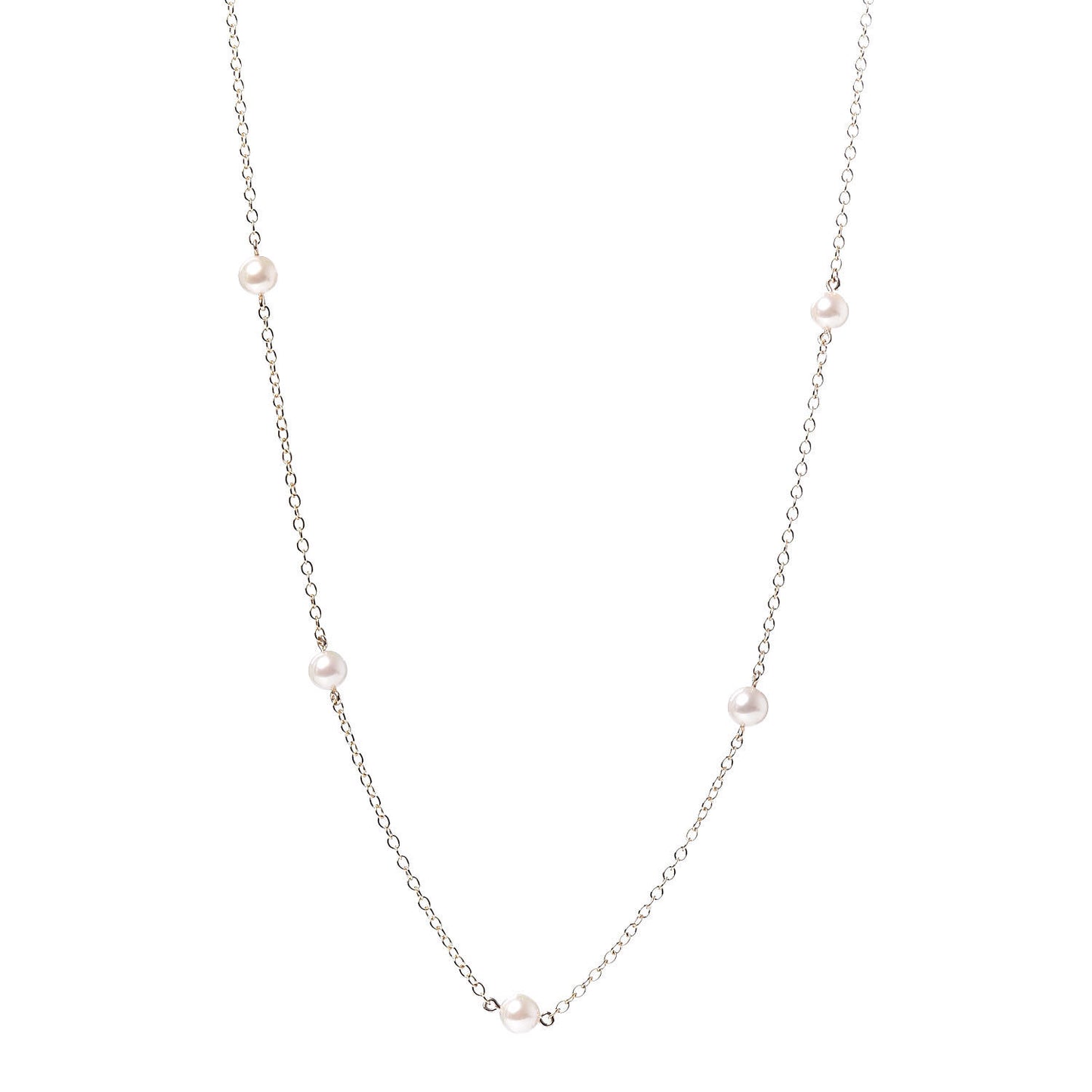 18K Yellow Gold 5mm Elsa Peretti Pearls By The Yard Necklace