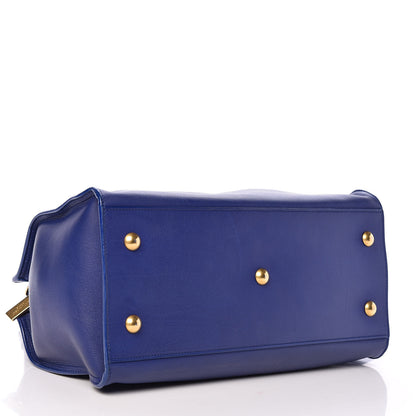 Saint Laurent Calfskin Small Classic Y Cabas Royal Blue 4 of 10
