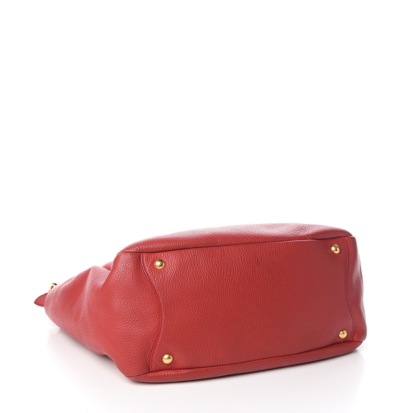 Vitello Daino Side Pocket Hobo Rosso