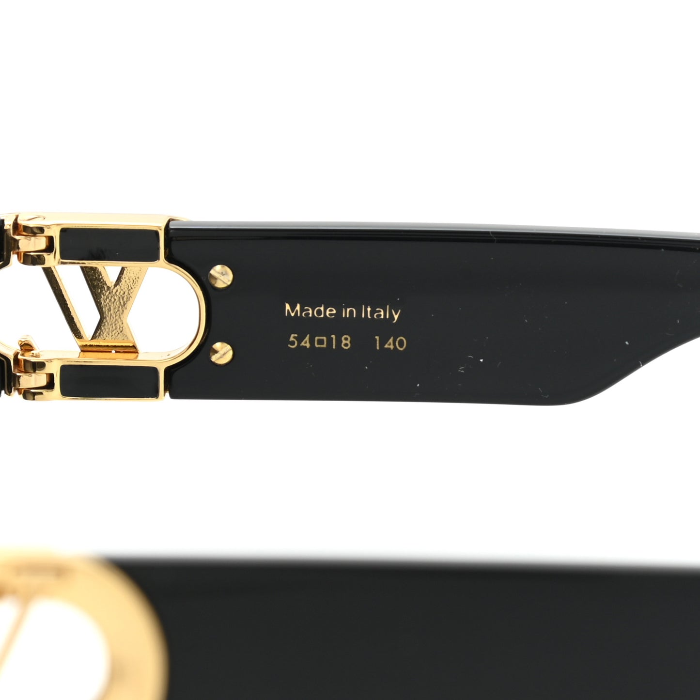 Acetate LV Link PM Square Sunglasses Z1566W Black