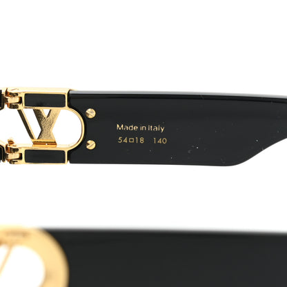 Louis Vuitton Acetate LV Link PM Square Sunglasses Z1566W Black 7 of 9